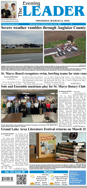 Cover of The Evening Leader