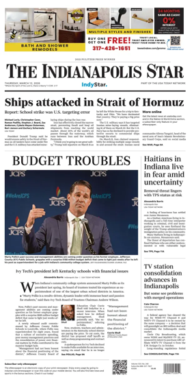 Cover of The Indianapolis Star