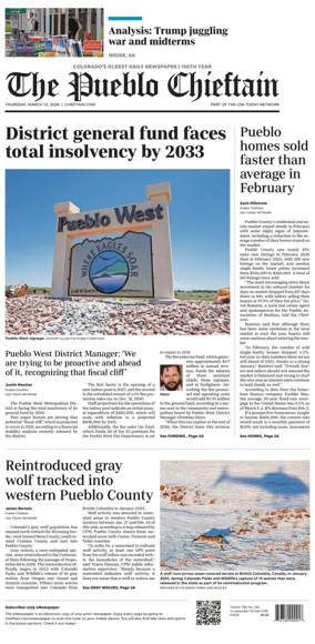 Cover of The Pueblo Chieftain
