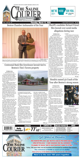 Cover of The Saline Courier