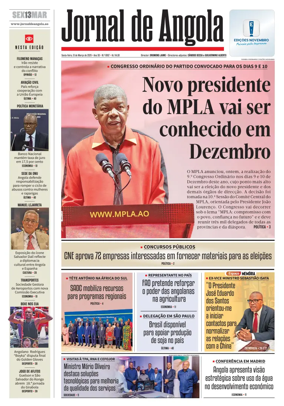 Cover of Jornal de Angola