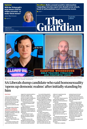 Cover of The Guardian Australia