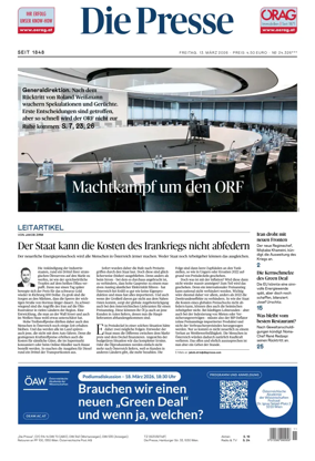 Cover of Die Presse