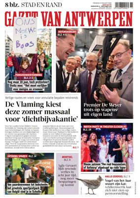 Cover of Gazet van Antwerpen Stad en Rand