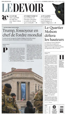 Cover of Le Devoir