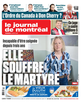 Cover of Le Journal de Montreal