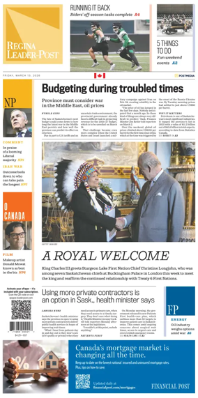 Cover of Regina Leader-Post
