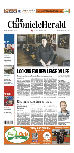 Cover of The Chronicle Herald (Metro)