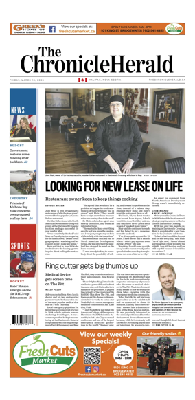 Cover of The Chronicle Herald (Provincial)