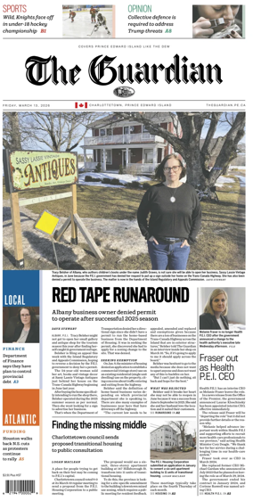 Cover of The Guardian (Charlottetown)