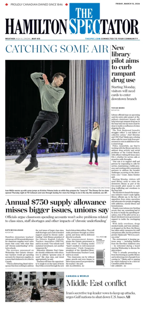Cover of The Hamilton Spectator