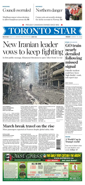 Cover of Toronto Star