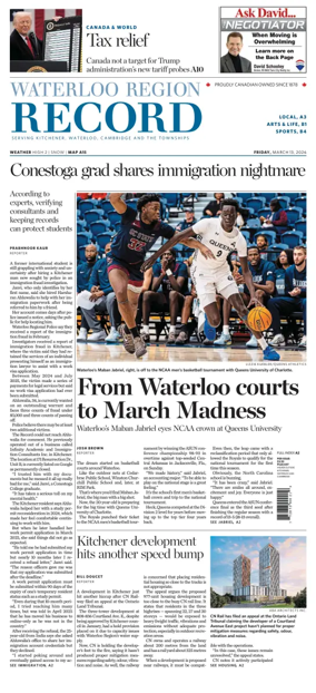 Cover of Waterloo Region Record