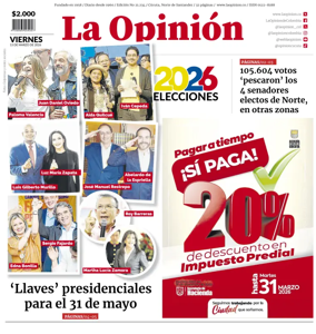 Cover of La Opinion