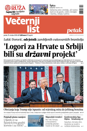 Cover of Vecernji list - Zagreb