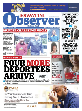 Cover of Eswatini Observer