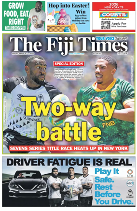 Cover of The Fiji Times