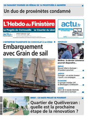 Cover of L'Hebdo du Finistere - Le Progres de Cornouaille Le Courrier du Leon