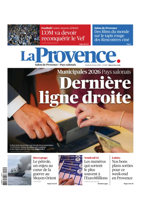 Cover of La Provence Salon-de-Provence / Pays salonais