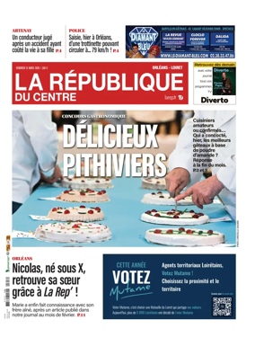 Cover of La Republique du Centre (Orleans - Loiret))