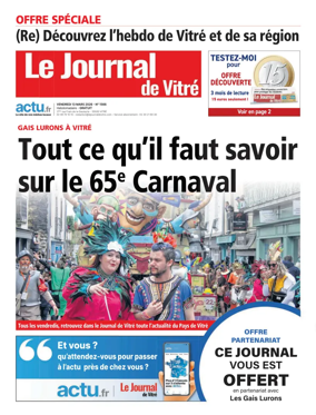 Cover of Le Journal de Vitre
