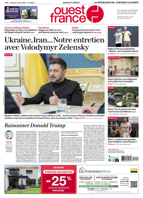 Cover of Ouest France (La Roche-sur-Yon - Fontenay-le-Comte)