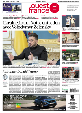 Cover of Ouest France (Les Herbiers / Montaigu)