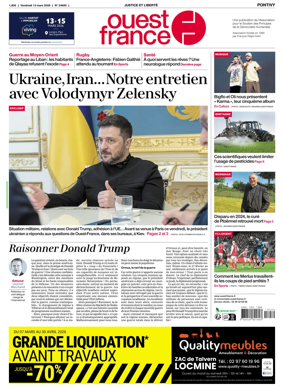 Cover of Ouest France (Pontivy)