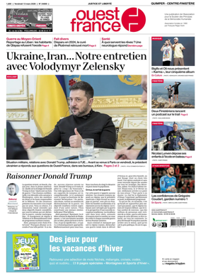 Cover of Ouest-France (Quimper Centre-Finistere)