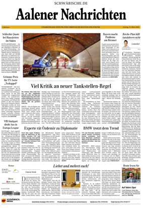 Cover of Aalener Nachrichten