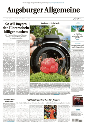 Cover of Augsburger Allgemeine (Ausgabe Stadt)