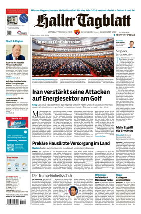 Cover of Haller Tagblatt
