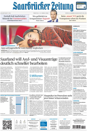 Cover of Saarbruecker Zeitung