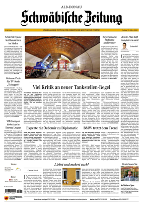 Cover of Schwabische Zeitung (Alb-Donau)