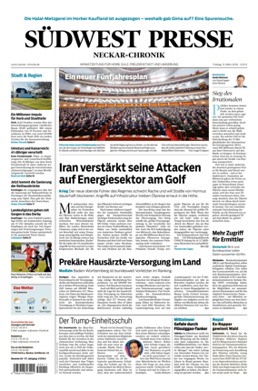 Cover of SUDWEST PRESSE - Neckar-Chronik