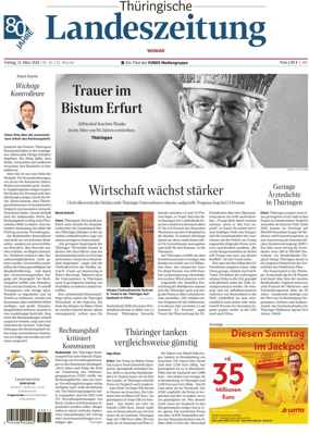 Cover of Thuringische Landeszeitung (Weimar)