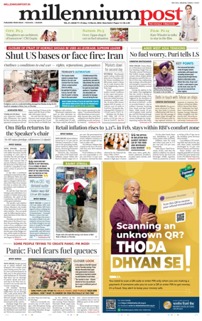 Cover of Millennium Post