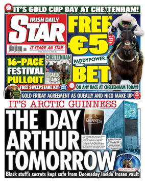 Cover of Irish Daily Star