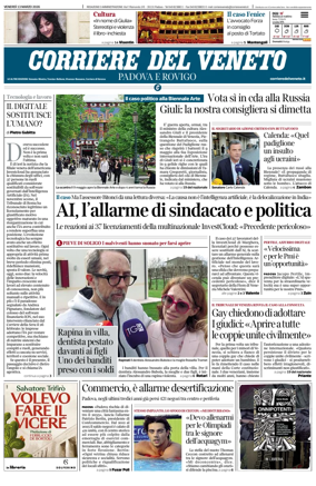 Cover of Corriere del Veneto (Padova e Rovigo)