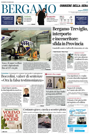 Cover of Corriere della Sera (Bergamo)