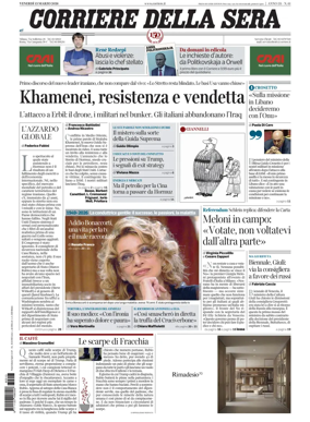 Cover of Corriere della Sera