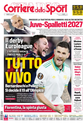 Cover of Corriere dello Sport