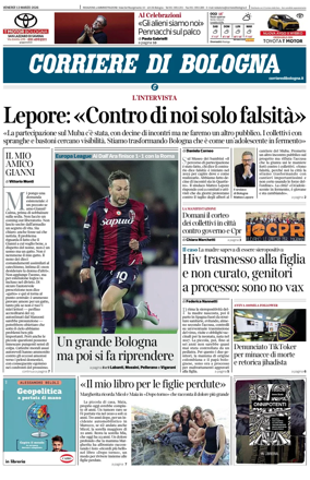 Cover of Corriere di Bologna