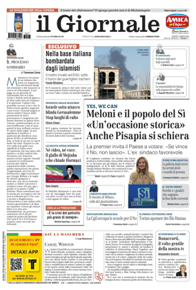 Cover of Il Giornale (Italy)
