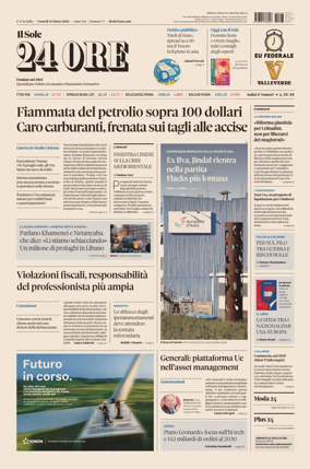 Cover of Il Sole 24 Ore