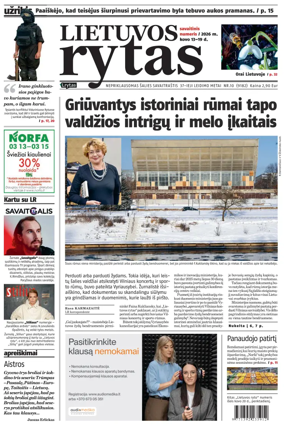 Cover of Lietuvos Rytas