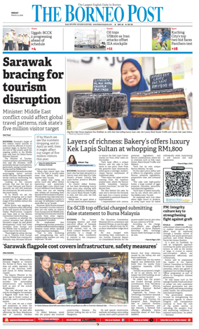Cover of The Borneo Post (Sarawak)