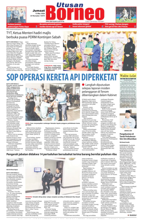 Cover of Utusan Borneo (Sabah)