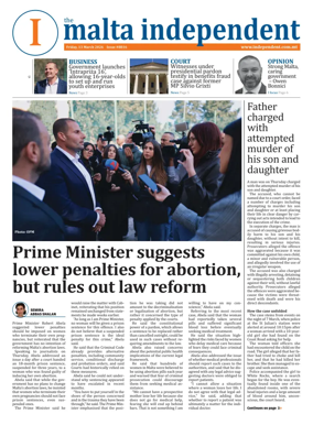 Cover of Malta Independent