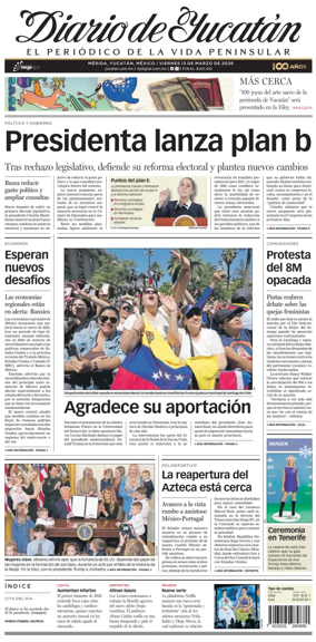 Cover of Diario de Yucatan